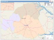 Wilkes <br /> Wall Map <br /> Color Cast Style 2025 Map