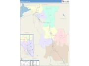 Bannock <br /> Wall Map <br /> Color Cast Style 2025 Map