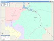 Benewah <br /> Wall Map <br /> Color Cast Style 2025 Map