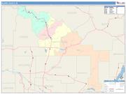 Blaine <br /> Wall Map <br /> Color Cast Style 2025 Map
