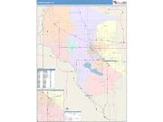 Canyon <br /> Wall Map <br /> Color Cast Style 2025 Map
