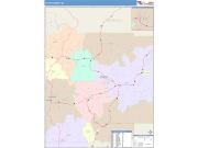 Latah <br /> Wall Map <br /> Color Cast Style 2025 Map
