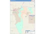 Nez Perce <br /> Wall Map <br /> Color Cast Style 2025 Map