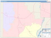 Brown <br /> Wall Map <br /> Color Cast Style 2025 Map