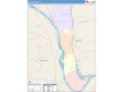 Calhoun <br /> Wall Map <br /> Color Cast Style 2025 Map