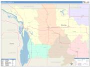 Carroll <br /> Wall Map <br /> Color Cast Style 2025 Map