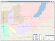 Clinton <br /> Wall Map <br /> Color Cast Style 2025 Map