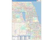 Cook <br /> Wall Map <br /> Color Cast Style 2025 Map