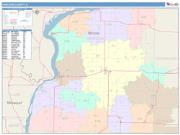 Hancock <br /> Wall Map <br /> Color Cast Style 2025 Map