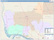 Jersey <br /> Wall Map <br /> Color Cast Style 2025 Map