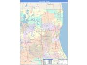 Lake <br /> Wall Map <br /> Color Cast Style 2025 Map