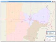 Lawrence <br /> Wall Map <br /> Color Cast Style 2024 Map