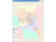Macon <br /> Wall Map <br /> Color Cast Style 2025 Map