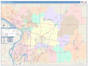 Madison <br /> Wall Map <br /> Color Cast Style 2025 Map