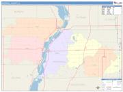 Marshall <br /> Wall Map <br /> Color Cast Style 2025 Map