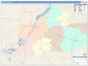 Mason <br /> Wall Map <br /> Color Cast Style 2025 Map