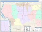 Mercer <br /> Wall Map <br /> Color Cast Style 2025 Map