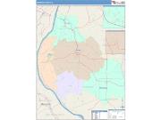 Monroe <br /> Wall Map <br /> Color Cast Style 2025 Map