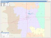 Richland <br /> Wall Map <br /> Color Cast Style 2025 Map