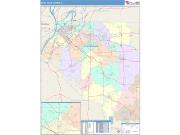 St. Clair <br /> Wall Map <br /> Color Cast Style 2025 Map