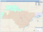 Schuyler <br /> Wall Map <br /> Color Cast Style 2025 Map