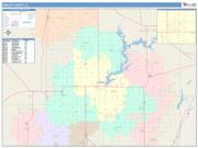 Shelby <br /> Wall Map <br /> Color Cast Style 2025 Map