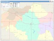 Washington <br /> Wall Map <br /> Color Cast Style 2025 Map