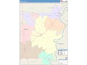 White <br /> Wall Map <br /> Color Cast Style 2025 Map