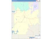 Brown <br /> Wall Map <br /> Color Cast Style 2025 Map
