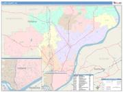 Clark <br /> Wall Map <br /> Color Cast Style 2025 Map