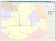 Clinton <br /> Wall Map <br /> Color Cast Style 2025 Map