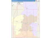 Fountain <br /> Wall Map <br /> Color Cast Style 2025 Map