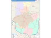 Harrison <br /> Wall Map <br /> Color Cast Style 2025 Map