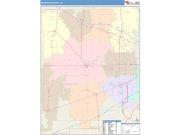 Hendricks <br /> Wall Map <br /> Color Cast Style 2025 Map