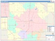 Henry <br /> Wall Map <br /> Color Cast Style 2025 Map