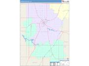 Huntington <br /> Wall Map <br /> Color Cast Style 2025 Map
