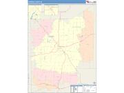 Jennings <br /> Wall Map <br /> Color Cast Style 2025 Map