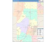 Madison <br /> Wall Map <br /> Color Cast Style 2025 Map