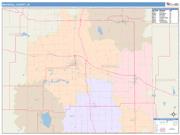 Marshall <br /> Wall Map <br /> Color Cast Style 2025 Map