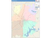 Monroe <br /> Wall Map <br /> Color Cast Style 2025 Map
