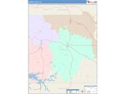 Orange <br /> Wall Map <br /> Color Cast Style 2025 Map
