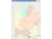 Parke <br /> Wall Map <br /> Color Cast Style 2025 Map