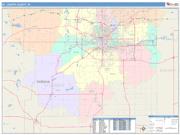 St. Joseph <br /> Wall Map <br /> Color Cast Style 2025 Map