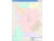 Shelby <br /> Wall Map <br /> Color Cast Style 2025 Map