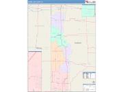 Vermillion <br /> Wall Map <br /> Color Cast Style 2025 Map