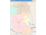 Wabash <br /> Wall Map <br /> Color Cast Style 2025 Map