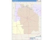 Whitley <br /> Wall Map <br /> Color Cast Style 2025 Map