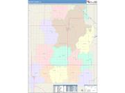 Benton <br /> Wall Map <br /> Color Cast Style 2025 Map