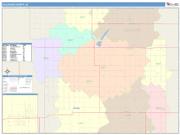 Calhoun <br /> Wall Map <br /> Color Cast Style 2025 Map