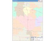 Cedar <br /> Wall Map <br /> Color Cast Style 2025 Map